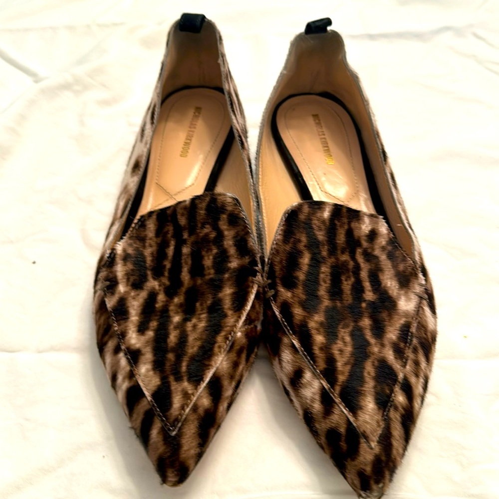 Nicholas Kirkwood Pony-hair Flats size 10